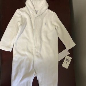 Ralph Lauren Baby French-Rib Cotton Coverall 9M